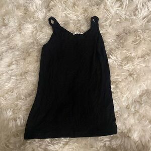 Black tank top